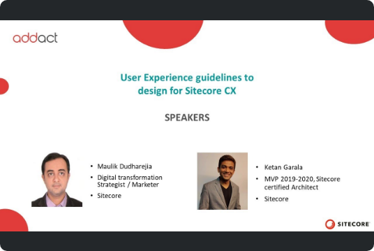 User Experience guidelines to design for the Sitecore CX platform