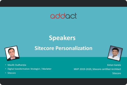 How to take leverage of Sitecore Personalization - Addact Technologies